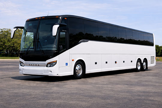 56-passenger charter bus available for charter in New Carlisle, IN